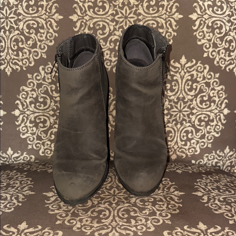 a.n.a Charcoal Ankle Booties